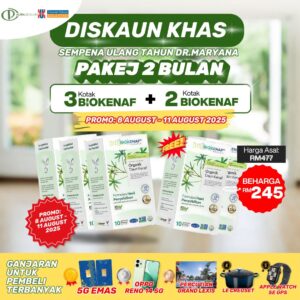 Pakej 2 Bulan ( BELI 3 + FREE 2 KOTAK)～Promo Khas