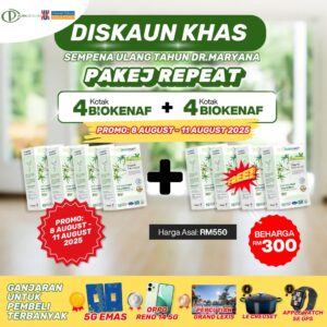 Pakej Repeat ( BELI 4 + FREE 4 KOTAK )～Promo Khas